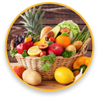 Assorted fruits and vegetables